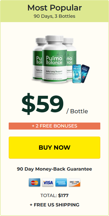 PulmoBalance 3 Bottles — 90-Day Popular Supply