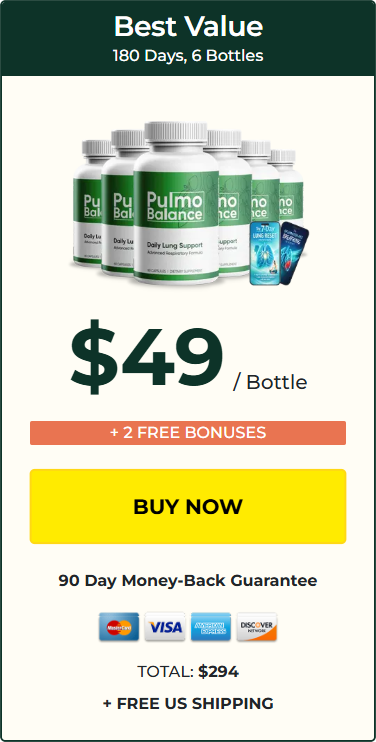 PulmoBalance 6 Bottles — 180-Day Best Value